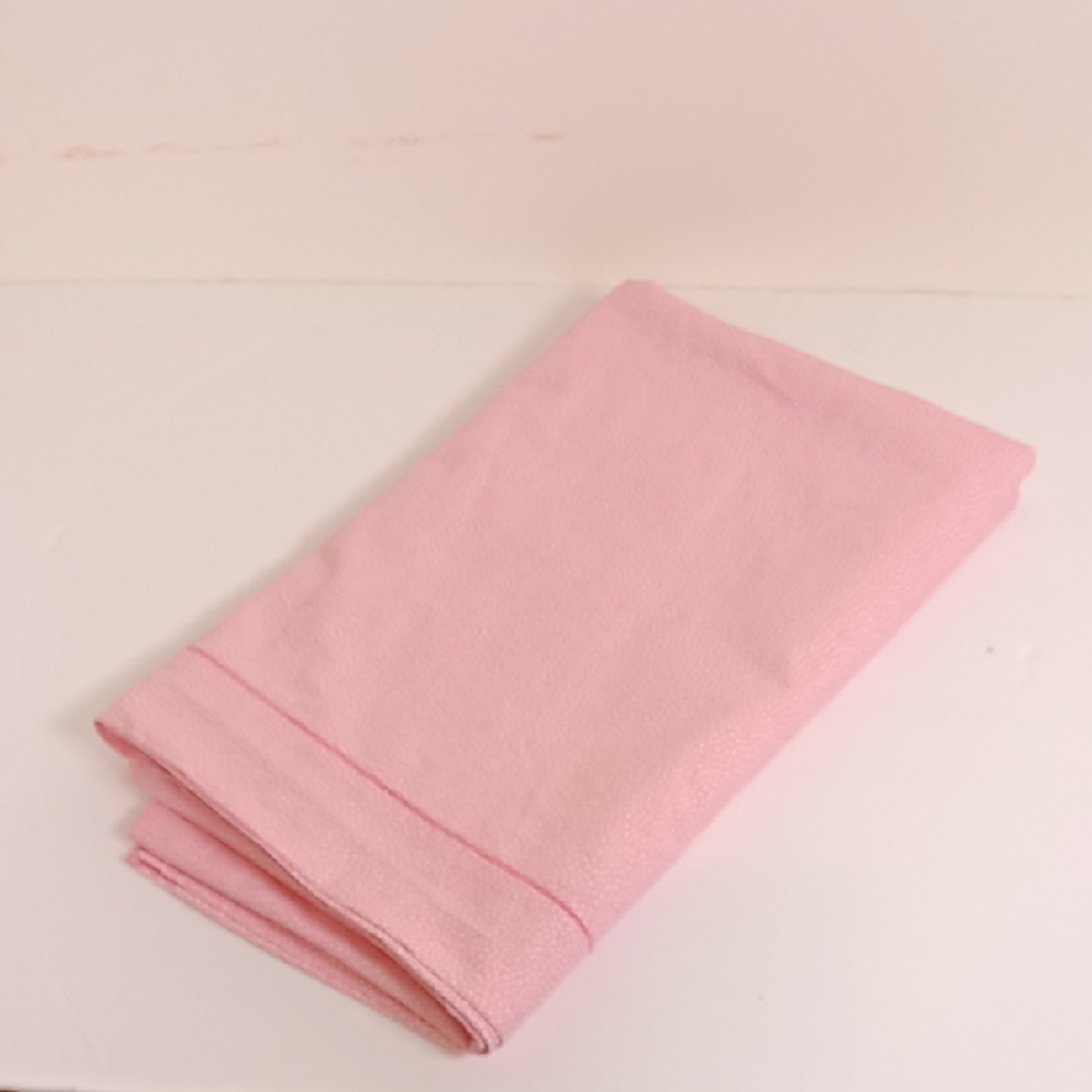 Manuel Canovas Pink & White Ditsy Print Percale Twin Flat Sheet
